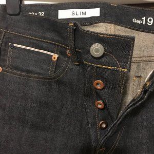 Gap Japanese selvedge jean 32 x 32 . NWOT Slim Fit